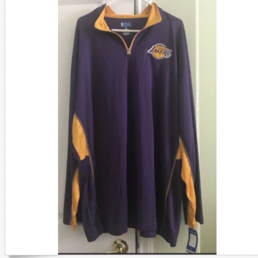 Mens Lakers 3/4th Zipped Mens Sweatshirt NWT